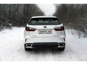 Защита задняя уголки 60 мм для Lexus RX-200t/350/450h № LEXRX200t15-11