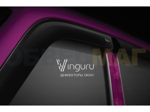 Дефлекторы окон Vinguru 4 штуки на универсал для Lada Kalina № AFV28304